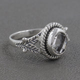 Herkimer quartz Silver Rings
