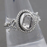 Herkimer quartz Silver Rings