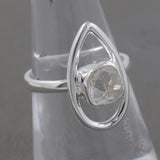 925 Sterling Silver Herkimer Quartz Rings
