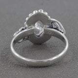 925 Sterling Silver Herkimer Quartz Ring