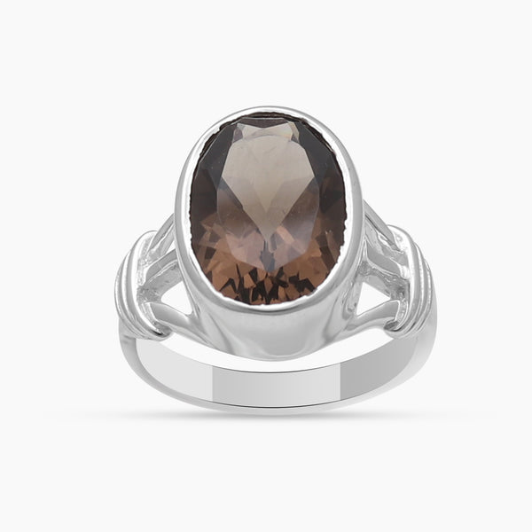 925 Sterling Silver Smoky Quartz Rings