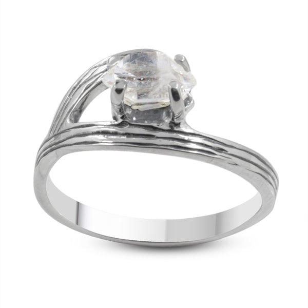 925 Sterling Silver Herkimer Quartz Rings