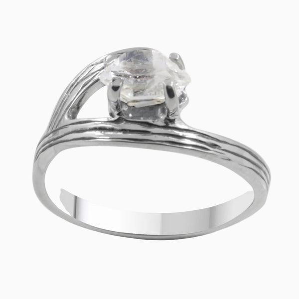 925 Sterling Silver Herkimer Quartz Rings