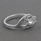 925 Sterling Silver Herkimer Quartz Rings