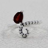 925 Sterling Silver Blue Topaz Ring