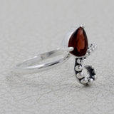 925 Sterling Silver Blue Topaz Ring