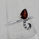 925 Sterling Silver Blue Topaz Ring