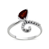 925 Sterling Silver Blue Topaz Ring