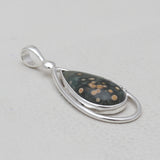925 Silver Ocean Jasper Pendants