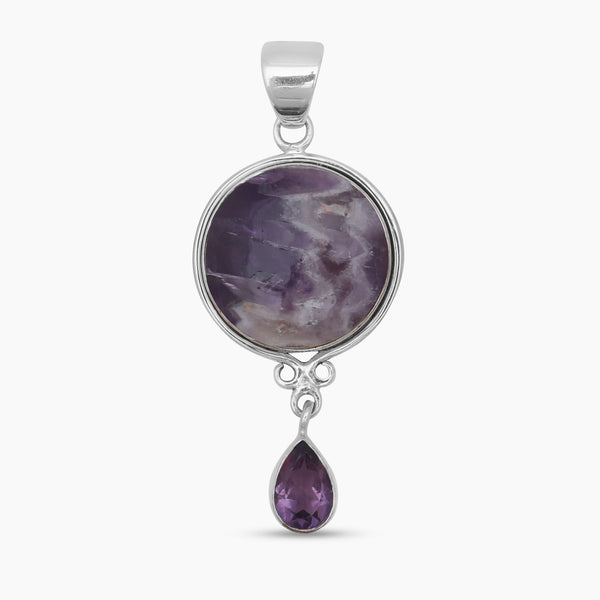 Amethyst Lace Silver Pendants