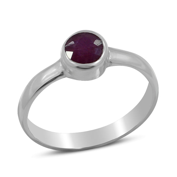 925 Sterling Silver Ruby Rings