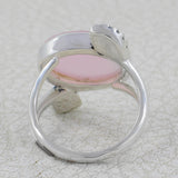 Natural Blue Chalcedony 925 Sterling Silver Ring