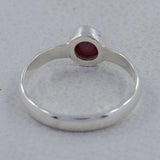 925 Sterling Silver Ruby Rings