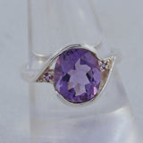 925 Sterling Silver Amethyst Ring