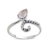 925 Sterling Silver Blue Topaz Ring