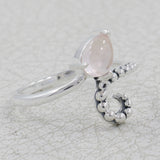 925 Sterling Silver Blue Topaz Ring
