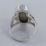 925 Sterling Silver Golden Pyrite Ring