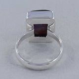 Blue Sparkle Iolite Sunstone Silver Ring