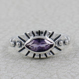 925 Sterling Silver Garnet Rings