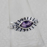 925 Sterling Silver Garnet Rings