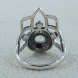 Rainbow Moonstone Silver Rings