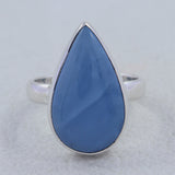925 Sterling Silver Blue Opal Ring