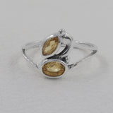 Garnet Silver Rings