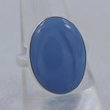925 Sterling Silver Blue Opal Ring