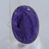 925 Sterling Silver Charoite Ring