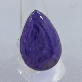 925 Sterling Silver Charoite Ring
