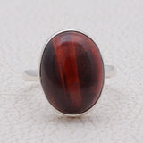 925 Sterling Silver Tiger Eye Rings