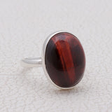 925 Sterling Silver Tiger Eye Rings