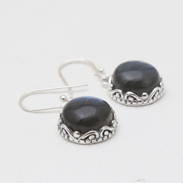 Labradorite Silver Earrings