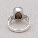 925 Silver Pyrite Druzy Rings