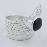 925 Sterling Silver Black Onyx Ring