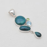925 Sterling Silver Chrysocolla Pendants