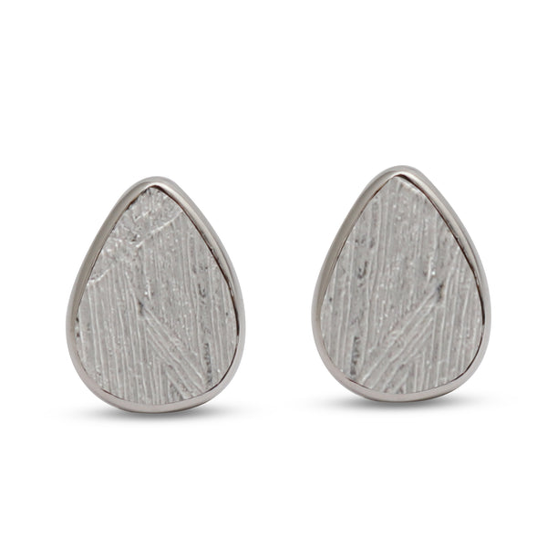 Meteorite Silver Studs Earrings