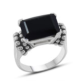925 Sterling Silver Black Onyx Ring