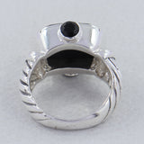 925 Sterling Silver Black Onyx Ring