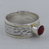 925 Sterling Silver Two Tone Black Onyx Rings