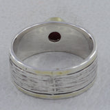 925 Sterling Silver Two Tone Black Onyx Rings