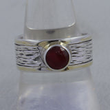 925 Sterling Silver Two Tone Black Onyx Rings