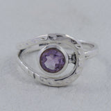 925 Sterling Silver Garnet Ring