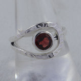 925 Sterling Silver Garnet Ring
