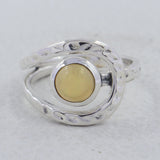 925 Sterling Silver Garnet Ring