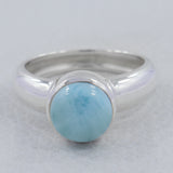 925 Sterling Silver Larimar Ring