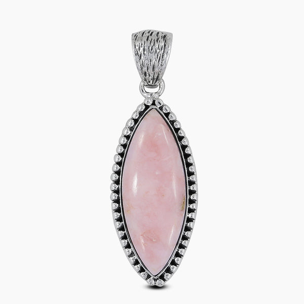 925 Sterling Silver Pink Opal Pendants