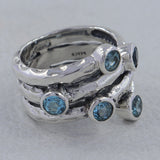 925 Sterling Silver Garnet Ring