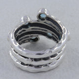 925 Sterling Silver Garnet Ring
