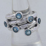925 Sterling Silver Garnet Ring